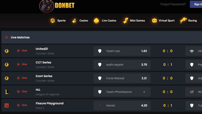 DONBET GAMBLING ENTERPRISE